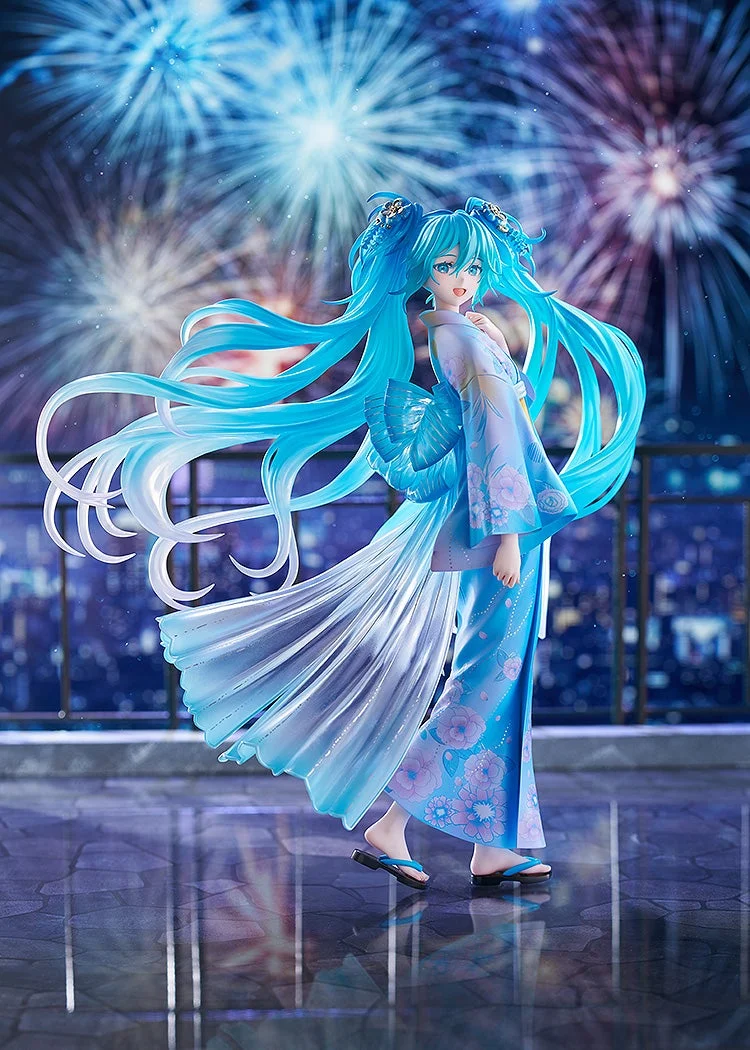 Figurine Hatsune Miku Ver. Music & Fire Works de Vocaloid par Good Smile Company